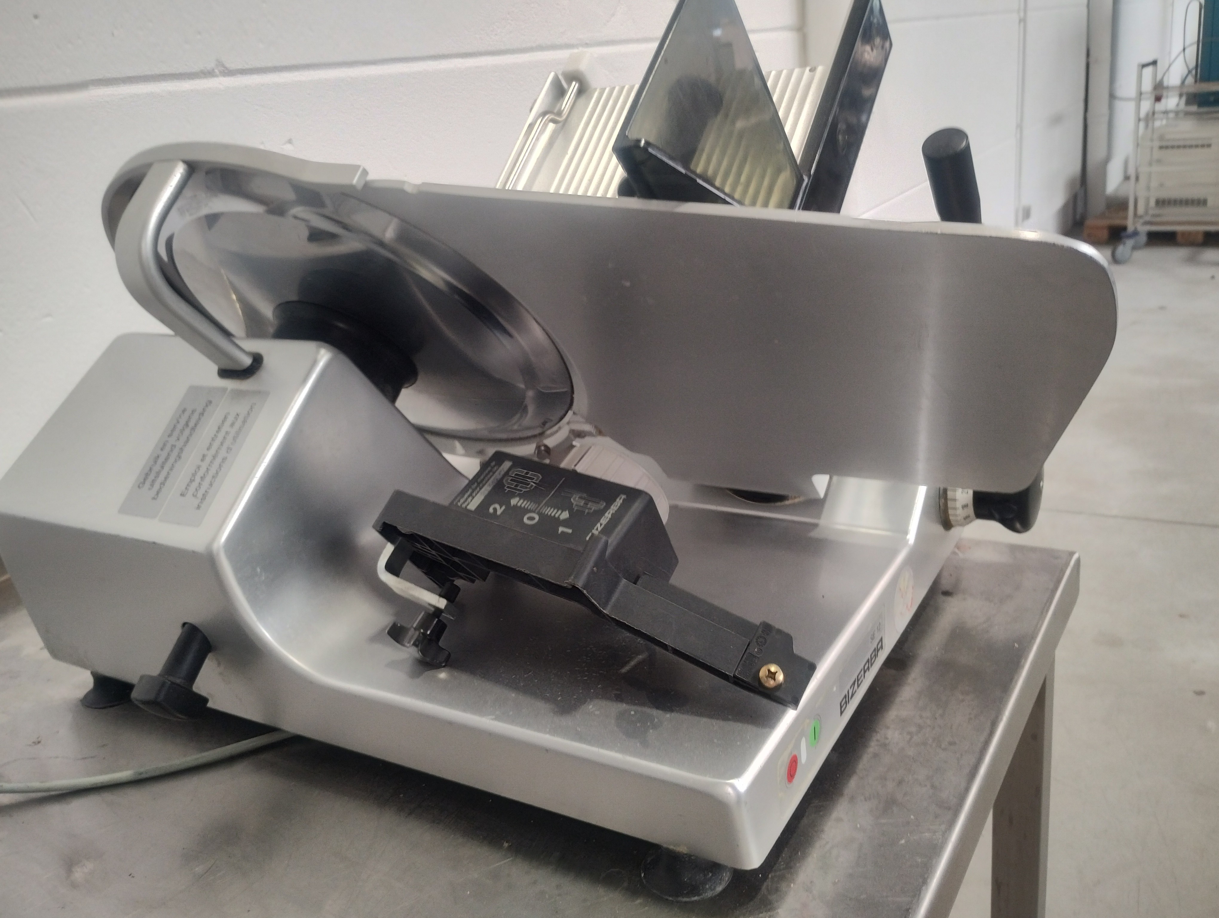 Meat slicer Bizerba SE12 for sale used second hand 2nd hand Bart Rotsaert Machinery
